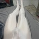 White stockings opaque 
